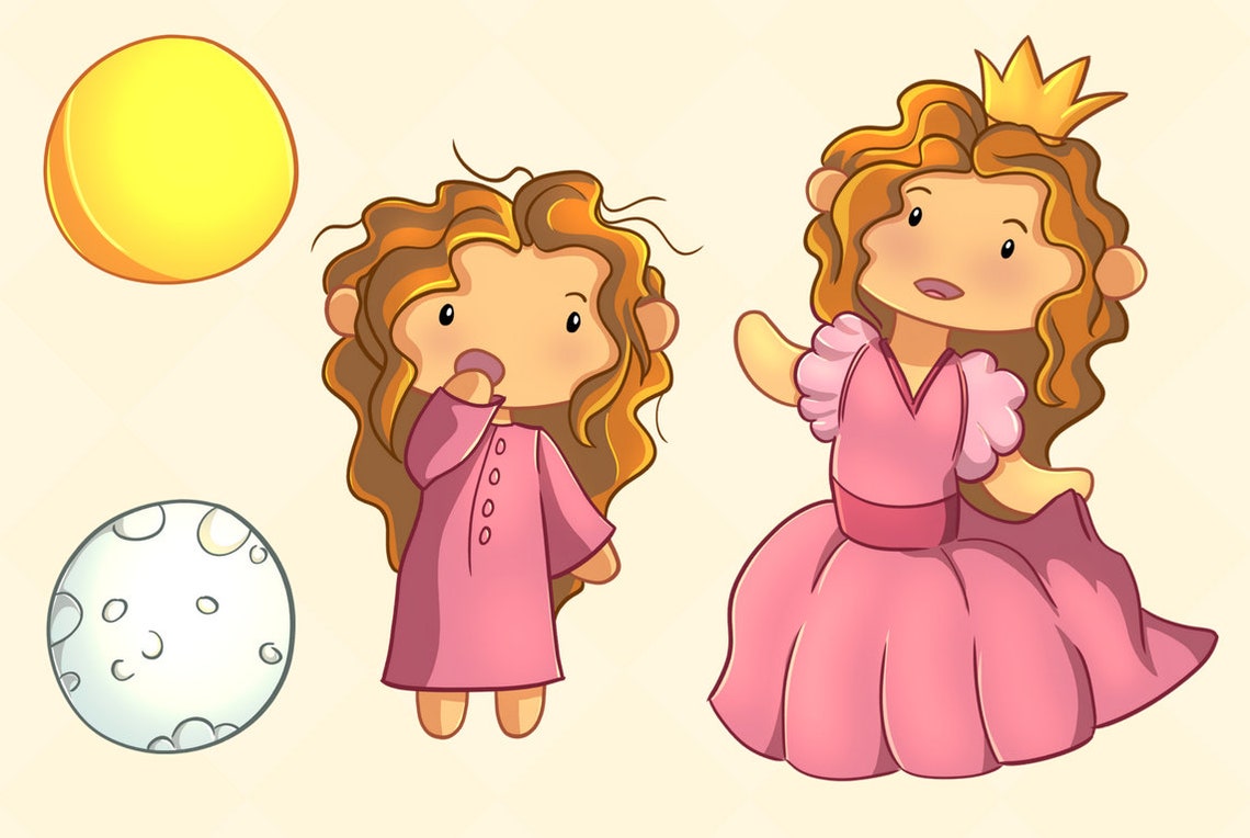 Princess and the Pea Clipart Fairy Tale Clip Art Princess - Etsy Ireland