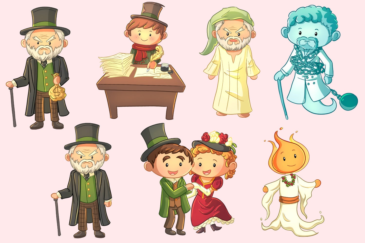 A Christmas Carol Characters Animated