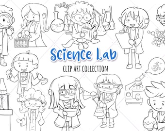 Laboratory Clip Art - Etsy