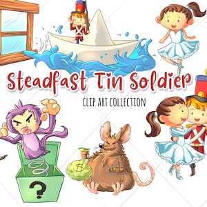 Steadfast Tin Solider Christmas Time Clip Art Collection, Christmas Fairy Tale Clipart Collection Toy Solider Christmas Story