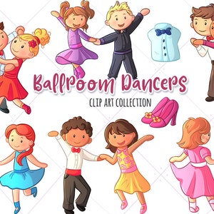 Ballroom Dancers Clipart, Cute Ballroom Dancing Clip Art, Ballroom Dancing Kids Clipart