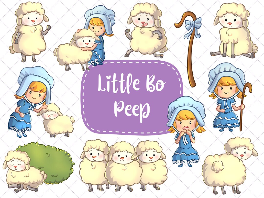Little Bo Peep Clip Art Mother Goose Clipart Nursery Rhyme Clipart Little Bo Peep Clip Art Mother Goose Clipart Nursery Rhyme Clipart
