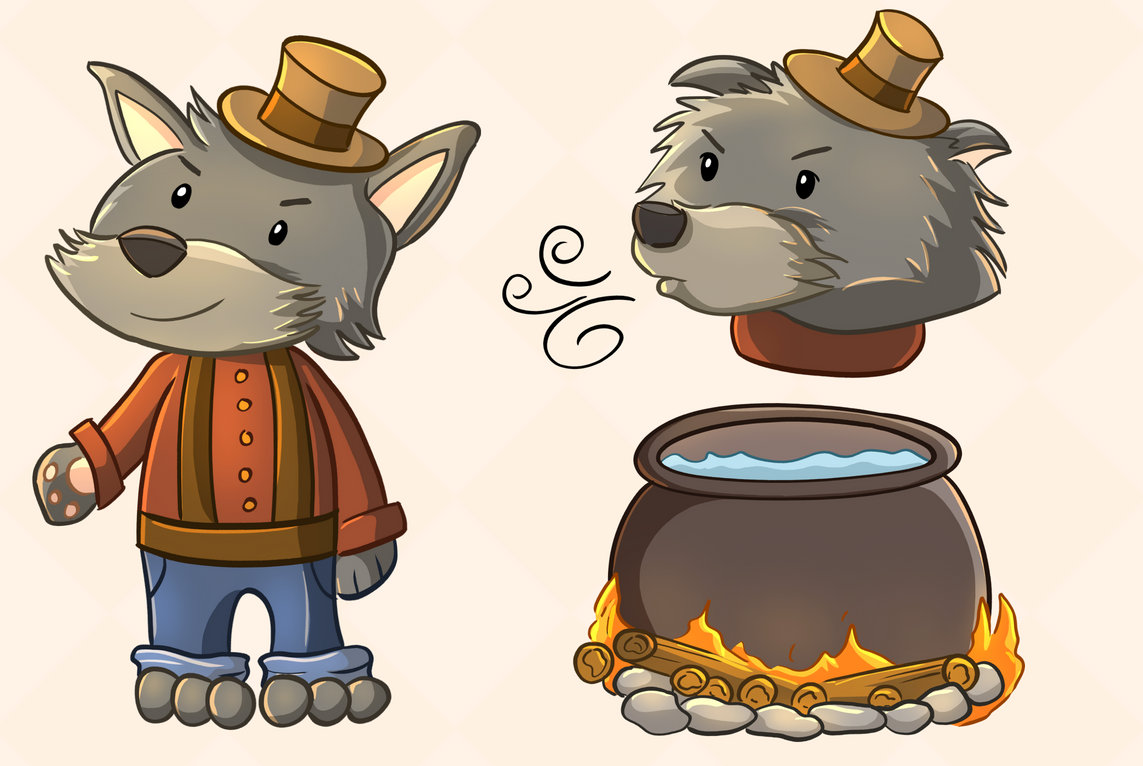 Wolf Clipart Three Little Pigs