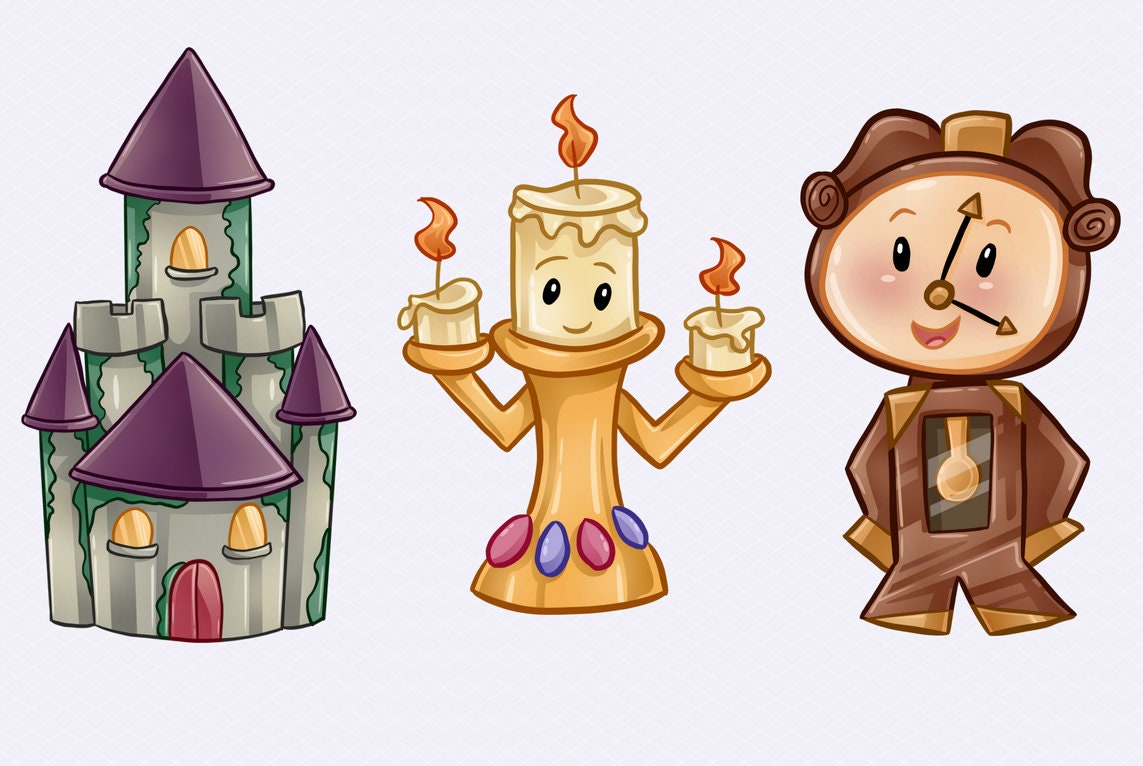 Comment Dessiner La Belle Et La Bête En Kawaii Clipart La Belle et la Bête La Belle et la Bête Kawaii - Etsy Canada