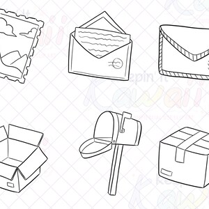 Post Office Clipart, Postal Service Clip Art, Cute Post Office Graphics ...