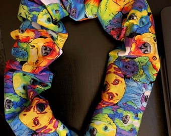 Stethoscope Cover, Stethoscope Sleeve, Stethoscope, Reusable Stethoscope Cover, - Colorful Dogs (Limited)