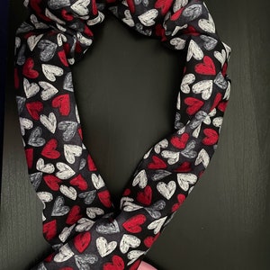 Chalkboard Hearts Stethoscope Cover: Washable Cotton Sleeve