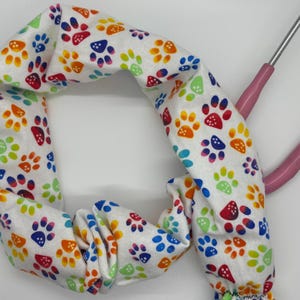 Stethoscope Cover | Reusable Stethoscope Sleeve with Paw Prints | Nurse Gift & Medical Accessory (Limited)