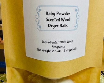 Bolas de secado perfumadas de lana 100 % natural, orgánicas, reutilizables, con aromas naturales, suaves y para exteriores.