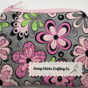 Quilted Mini Zippered Pouch