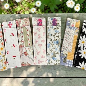 Fabric Nail File Holder, Travel Manicure Pouch, Emery Board Case, Nail Care Organizer, Small Cosmetic Pouch, Handmade Beauty Gift