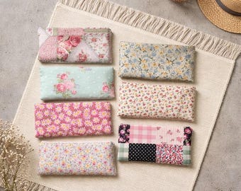 Zippered Pencil Pouch Organizer: Fabric Pen Case, Small Makeup Bag