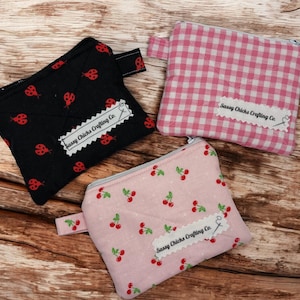 Muntenzakje met ritssluiting | Leuke en compacte portemonnee voor munten, sleutels of pasjes | Perfect cadeau voor haar | Handgemaakte en unieke accessoires
