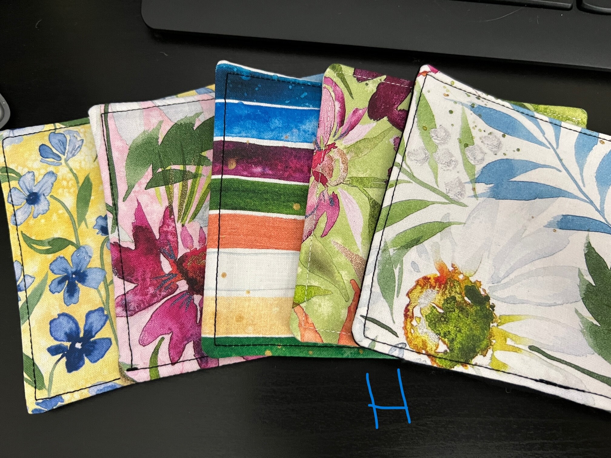 Fabric Coasters, Drink Coasters, Florals ( Multiple Bundles)