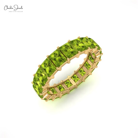 Peridot cheap eternity ring