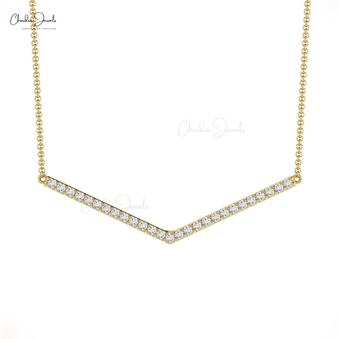 Collier Tennis Diamant 1 Carat TW - Ton Doré, Longueur 17 Pouces, Métal Cuivre