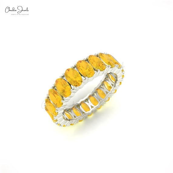 Multi Stone Eternity Wedding Bands in 14k Solid Gold At Chordia Jewels