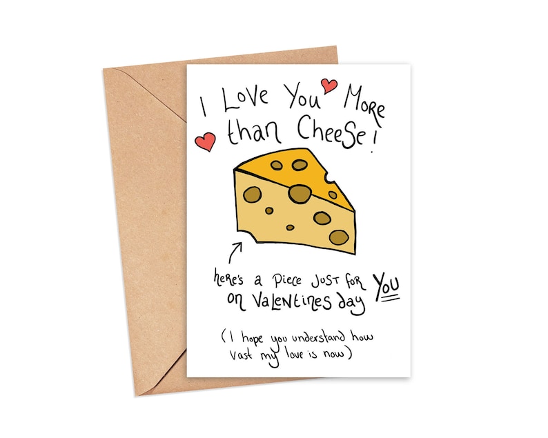 digital cheese lover valentine Printable Valentine Cheese Card