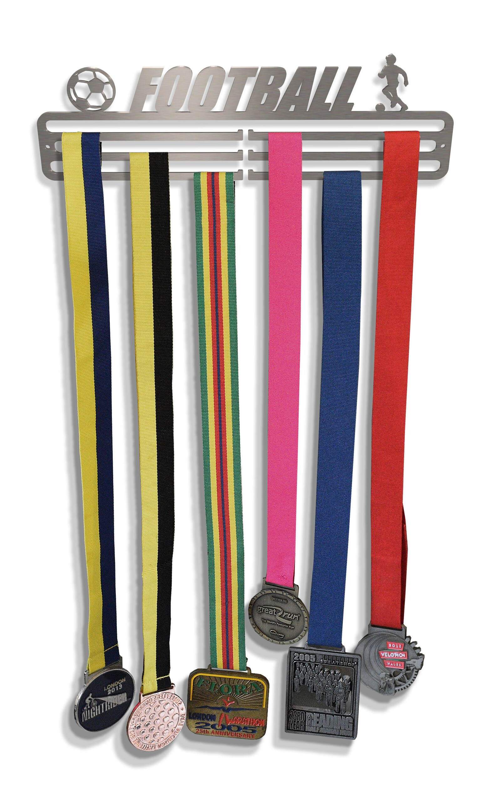 Medal Hanger Display 'Football' with Male Footballer Etsy