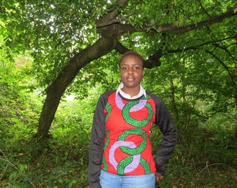 African Print Ankara Jersey Top