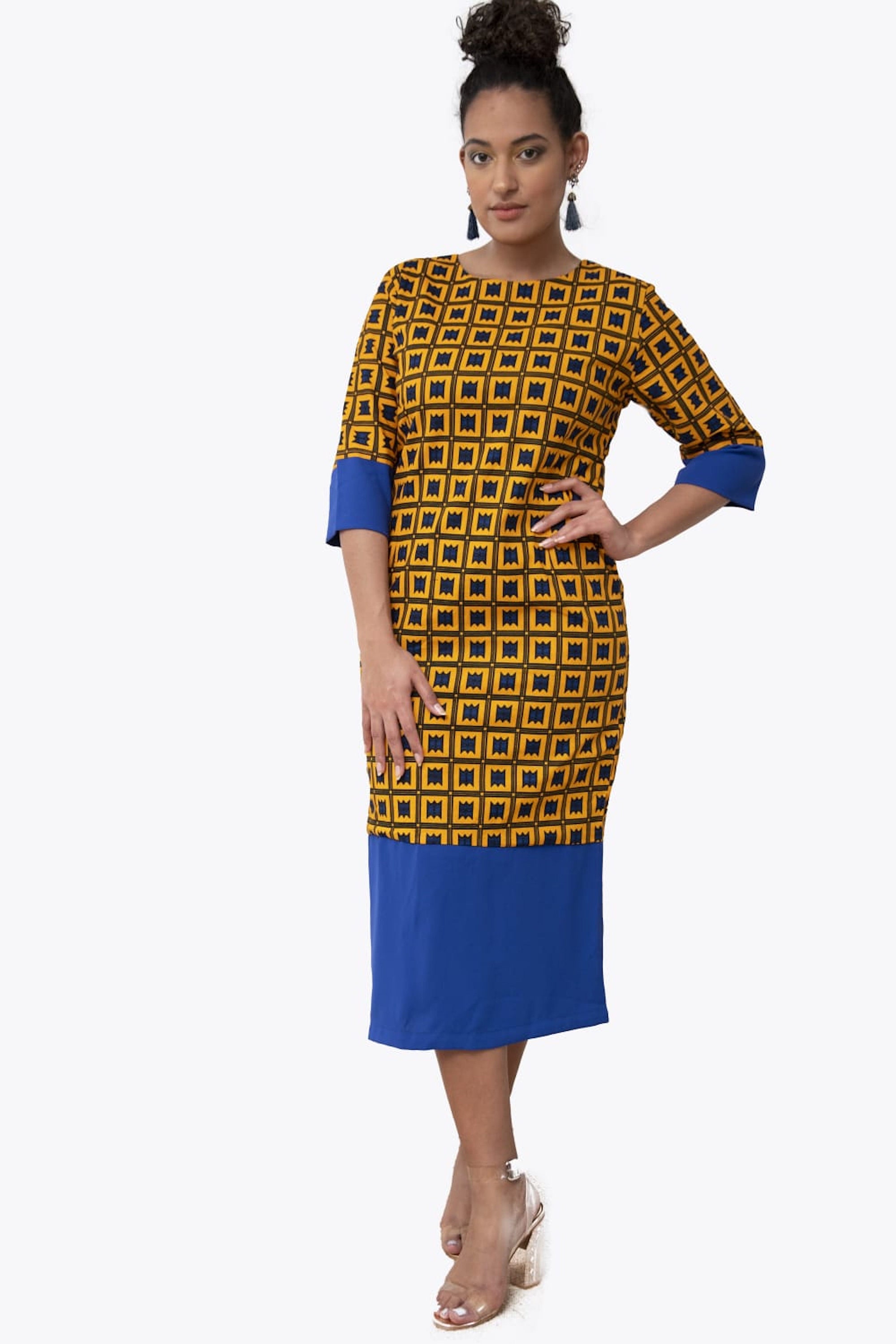 ankara midi dresses