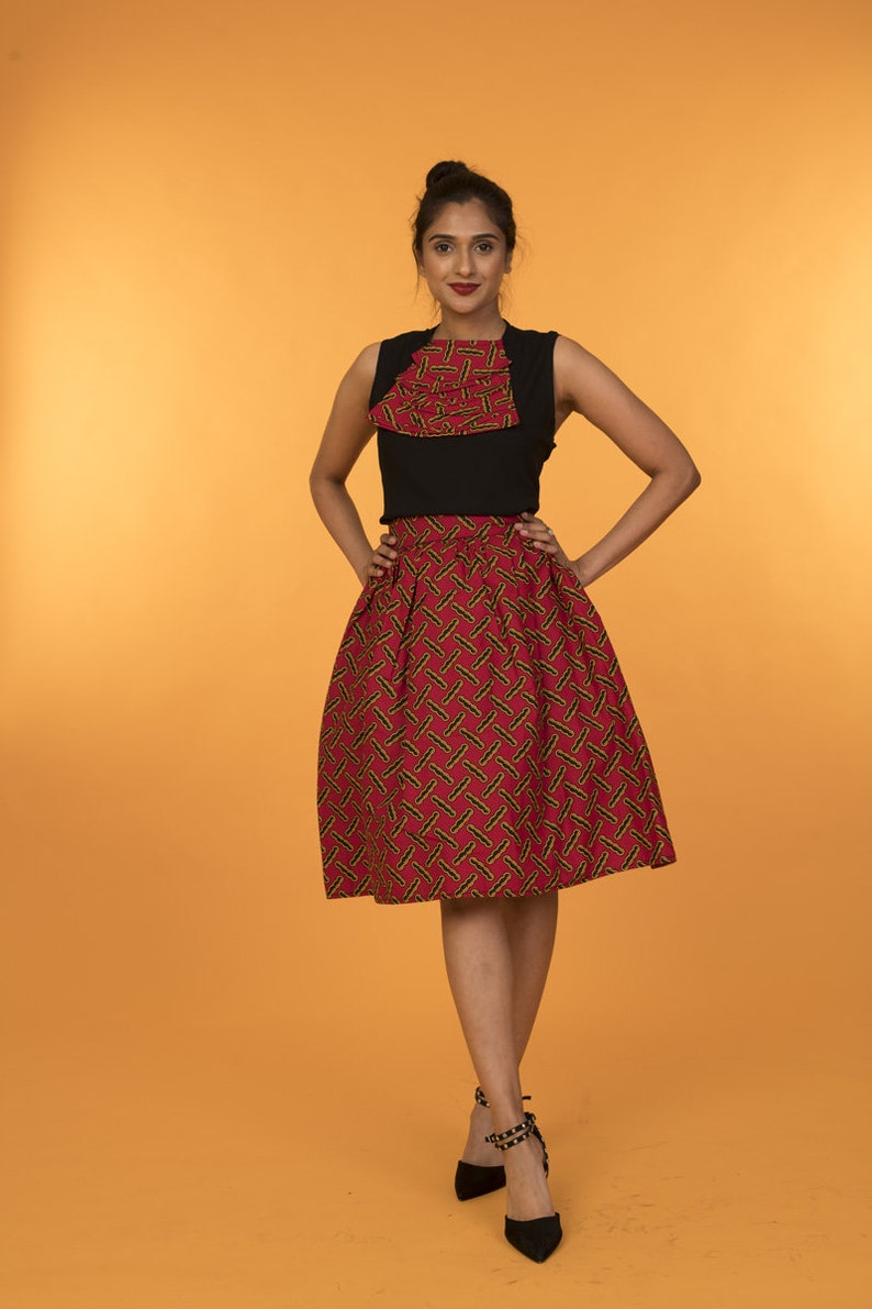 ankara pleated skirts