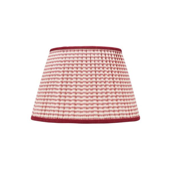 Red Striped Lampshade