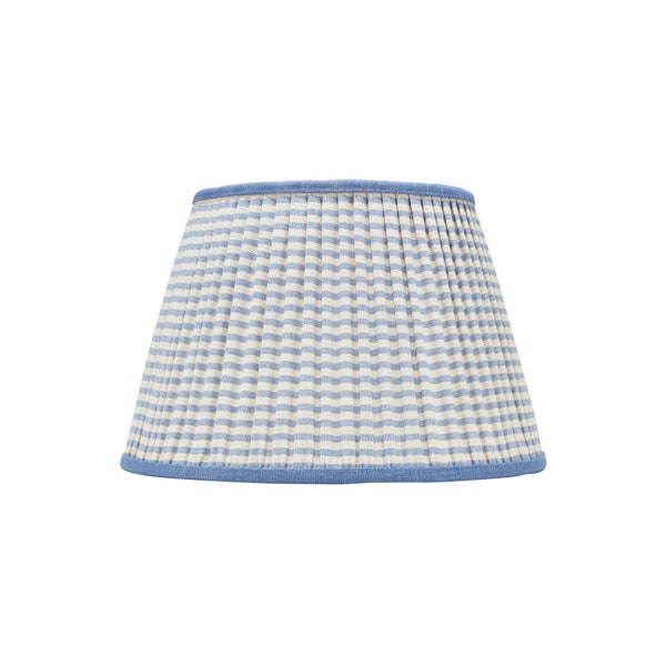 Blue Striped Lampshade