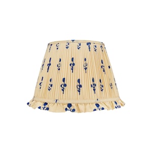 Blue Rose Lampshade with Frill