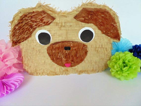 Pug Pinata Pug Party Decor Dog Party Decorations Pug Etsy