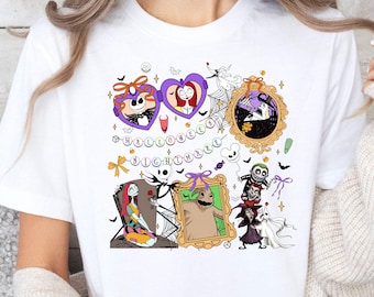 Jack And Sally Halloween Shirt, Magic Kingdom, Disney Nightmare Halloween Shirt, Mickey Not So Scary, Fall Disney Shirt