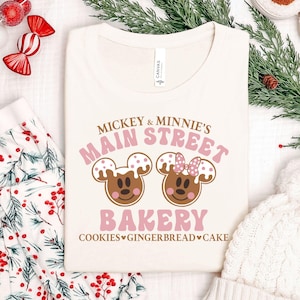 Main Street Bakery Gingerbread Disney Shirt, Disneyworld Shirt, Disney Christmas Shirt, Disney Lover Gift, Holiday Shirt, Mickey and Friends