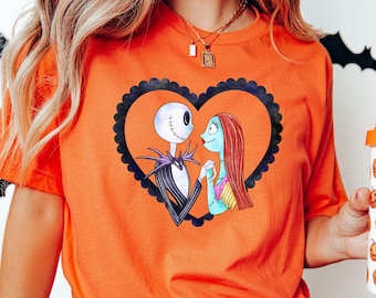 Jack And Sally Halloween Shirt, Magic Kingdom, Disney Halloween Shirt, Trick or Treat Shirt, Mickey Not So Scary, Fall Disney Shirt