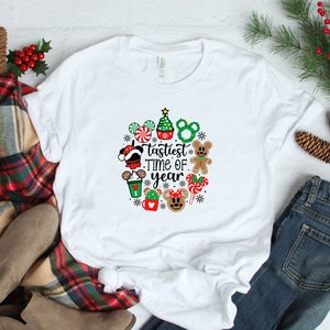 Tastiest Time of The Year, Christmas Treats, Mickey Shaped Food, Disneyworld Shirts, Disney Christmas Shirt, Holiday Shirt, Disney Vacation