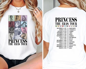 Princess Eras Tour Disney Shirt, Disney Princess Shirt, Disneyworld Shirt, Cinderella Shirt, Magic Kingdom Shirt