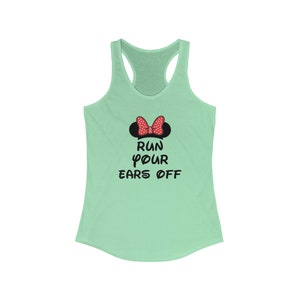 Run Your Ears Off Marathon Shirt, Minnie Bow Shirt, Running Shirt, Dopey Tank Top, 10k Run Shirt, Dopey Tank image 4