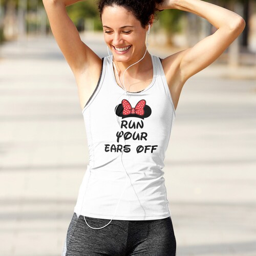 Run Your Ears off Minnie Mouse Shirt Disney Workout Shirt Etsy
