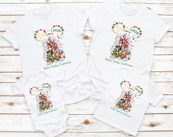 Custom Disney Christmas Shirt, Personalized 2025 Disney Christmas Shirt, Matching Family Disney Christmas Shirt, Christmas Mickey And Friend