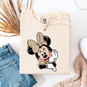 Comfort Colors Retro Minnie Mouse Shirt, Disney Trip Shirt, Cute Disney Tee, Magic Kingdom Tee, Disneyland Shirt image 3