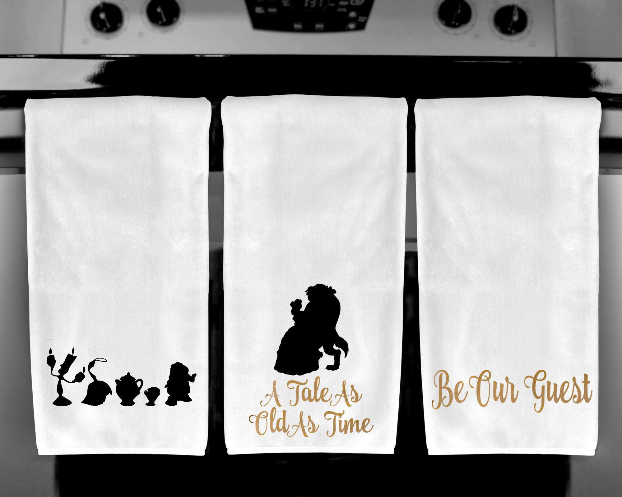 Beauty And The Beast Be Our Guest Disney Towel Disney Etsy