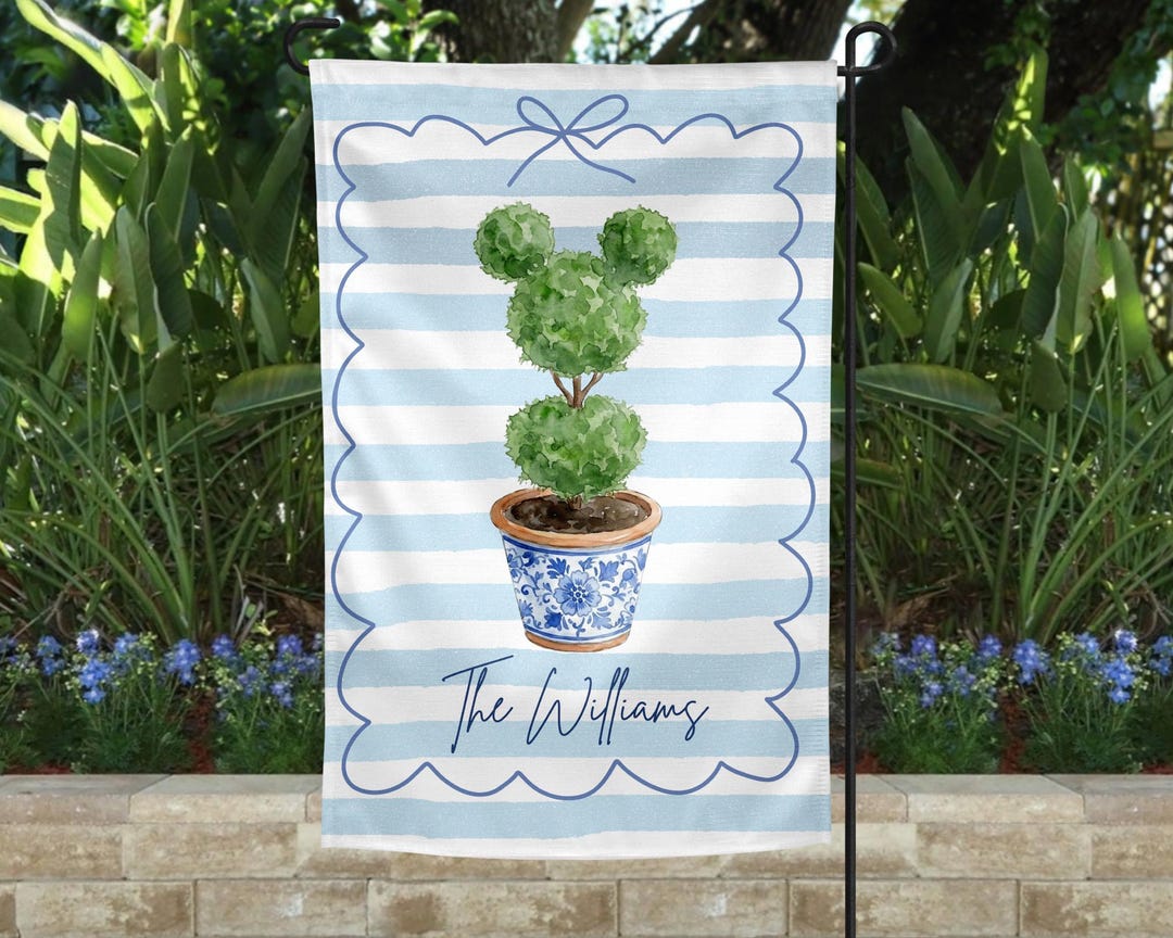 Personalized Disney Garden Flag, Disney Home Decor, Unique Yard Flag ...