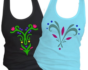 Anna and Elsa Coronation Themed Raceback Disney Shirts, Disney Trip Shirts