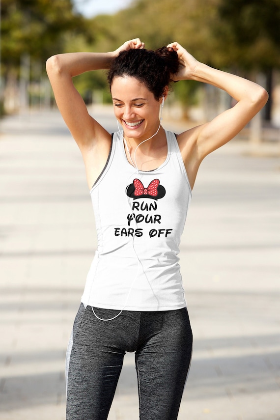 Run Your Ears Off Marathon Shirt, Minnie Bow Shirt, Running Shirt, Dopey Tank Top, 10k Run Shirt, Dopey Tank