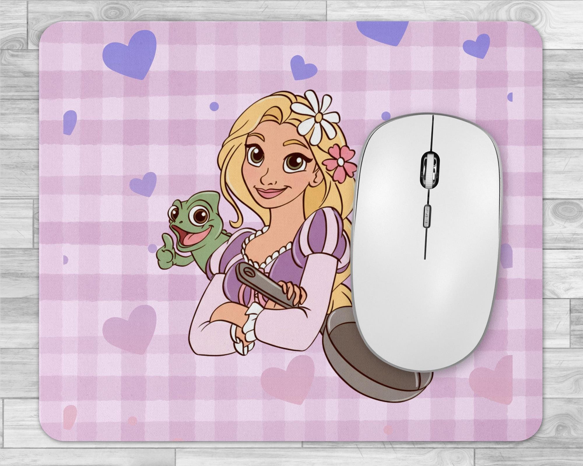 Tangled Rapunzel Mousepad, Pascal and Rapunzel, Custom Unique Mousepad ...