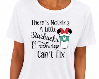 Starbucks and Dis Short Sleeve Tee