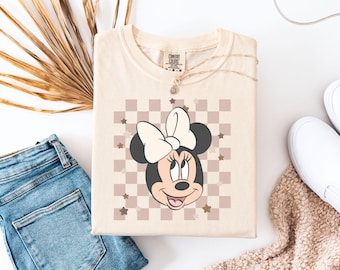Comfort Colors Retro Minnie Mouse Shirt, Disney Trip Shirt, Cute Disney Tee, Magic Kingdom Tee, Disneyland Shirt