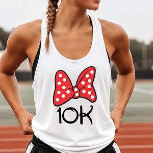 Minnie Bow Marathon Shirt, Running Shirt, Dopey Tank Top, 10k Run Shirt, Dopey Tank