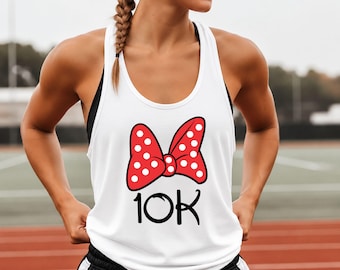 Minnie Bow Marathon Shirt, Running Shirt, Dopey Tank Top, 10k Run Shirt, Dopey Tank