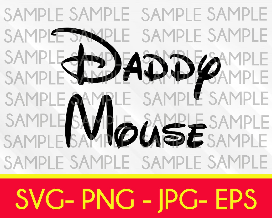 Daddy Mouse svg Mickey Mouse svg Disney Dad Dad Svg | Etsy