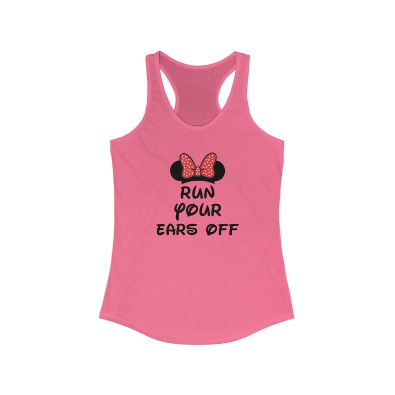 Run Your Ears Off Marathon Shirt, Minnie Bow Shirt, Running Shirt, Dopey Tank Top, 10k Run Shirt, Dopey Tank image 3